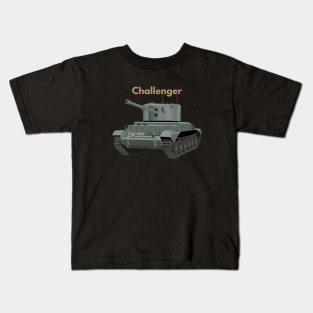 Challenger WW2 British Tank Kids T-Shirt